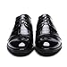 YangXieJiang Lace Up Patent Leather Dress Shoes Formal Wedding Oxford 8015