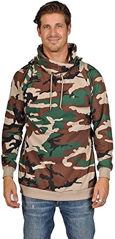 ARSNL Mens Fashion Camoflauge Hoodies Ninja Style