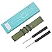 Fintie Band Compatible with Garmin VIVOACTIVE HR, Soft Nylon Sport Straps Adjustable Replacement Watch Bands with Metal Buckle Wristband Compatible Garmin Vivoactive HR Sports GPS Smart Watch, Olive