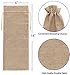 Jute Wine Bags 10 Pack Burlap Wine Bottle Gift Bag With Drawsting 14