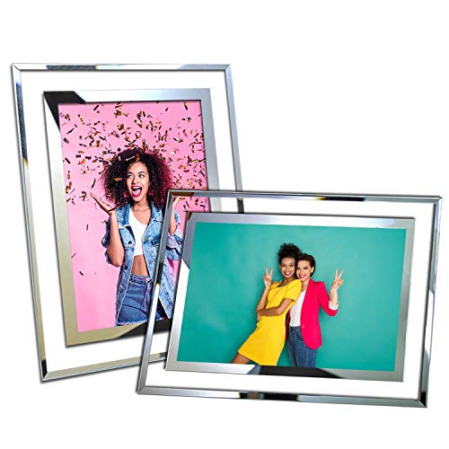 Simon's Shop Picture Frames 3.5x5 Frame Mirror Picture Frames with Kickstand Valentines Gifts - 3 Pa - //medicalbooks.filipinodoctors.org