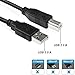USB 2.0 High Speed Printer / Scanner Cable - for HP ENVY 4500 4520 5540 5640 5660 7640 100 110 120 4510 5530 e-All-in-One Photo Printer series 10 Foot Long