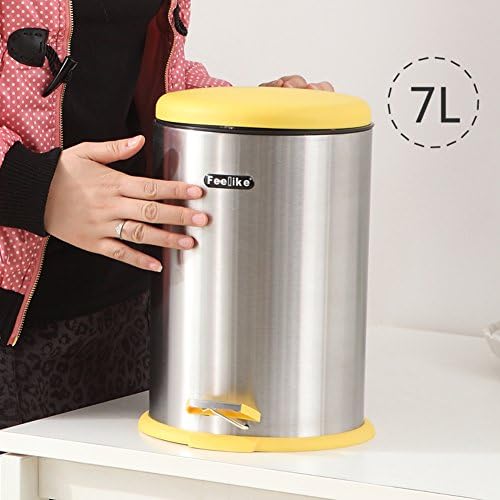 stainless steel dustbin/foot-type trash cans/silent,[creative],[fashion], home trash-A
