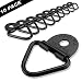 Seven Sparta Tie Down Anchors for Truck, Trailer, Warehouse, Boat, 10 Pack of Heavy Duty Steel V Ring Bolts, Tie Down Rings（Black） primary