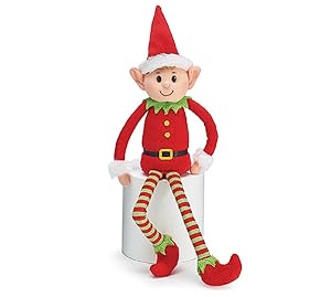 Burton & Burton Plush Little Elf Soft Stuffed Santa Helper Christmas Gift