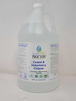 Procyon Carpet & Upholstery Cleaner Concentrate - Professional Pet, Earth, Family-Safe Cleaning Solution for Fabric & Furniture (128 Oz)