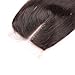 Beata Hair Middle Part Closure Straight - Natural-looking Lace Closure with Baby Hair, 4x4inch Medium Brown Swiss Lace, 130% Density Natural Black Human Hair (18inch)