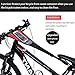 Bike Trainer Stand, Indoor Magnetic Bicycle Exercise Trainer Quiet Noise Reduction Stationary Bike Stand w Wider 8 Levels Resistance/Quick Release and Front Wheel Block