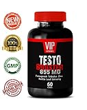 Top Testosterone Booster for Men - TESTOBOOSTER 855 with Fenugreek, L-Citrulline, Zinc, Tribulus Terrestris, Nettle Leaf , Ginseng and Vitamin D (1 Bottle 60 Capsules)