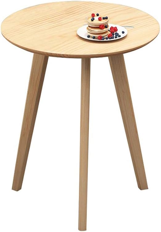 Wynzybz Kleiner Holztisch Runder Tisch Nordischer Kleiner Couchtisch Kleines Wohnzimmer Wohnzimmer Mini Sofa Beistelltisch Kleiner Tisch D60 H70cm Amazon De Kuche Haushalt