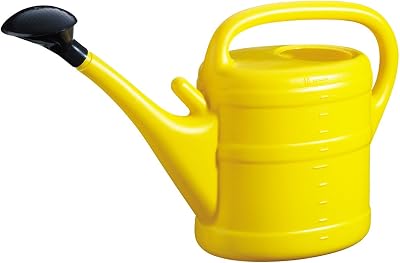 Geli Gartengie?kanne 10 L yellow with shower head and bracket