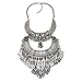 CHILDCITY Bohemia Silver Tone Long Boho Statement Necklace with Coin Tassel for Women