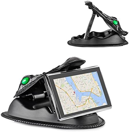 AMPLER GPS Holder GPS Mounts NonSlip Phone Stand Dashboard for Garmin, Nuvi, TomTom, Via GO and Other 3-7 Inch GPS Devices and Smartphones, Navigation System
