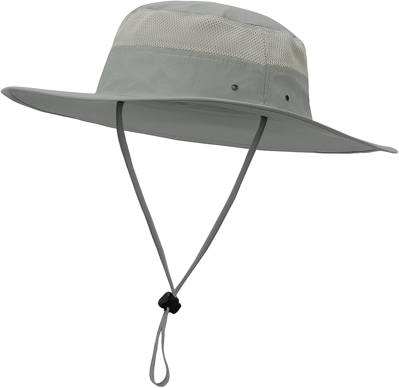 Fishing Hats for Men Women Wide Brim Mens Summer Sun Hats Bucket Boonie Cap Outdoor Stone Grey: Clothing