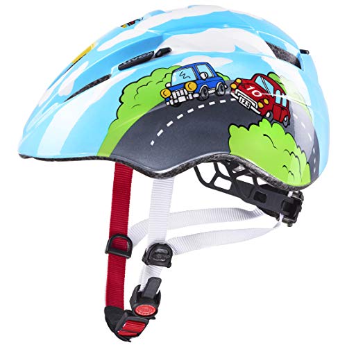 uvex Kid 2 - Lightweight Kids Bike Helmet for Children - Individual Fit - Upgradeable with an LED Light - Blue - 46-52 cm — image 1