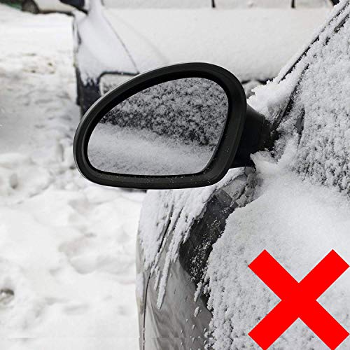 Supernova Universal Car Side Mirror Cover, Windshield Side View Mirror Covers for Ice Snow and Frost Guard, Fit for Most of Cars, Mid-Size Vehicles, Minivans, SUVs - New (1 Pair) - Thumbnail 6