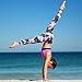 Women Camouflage Sports Yoga Workout Gym Fitness Exercise Athletic Legging Pants (L, Pink)