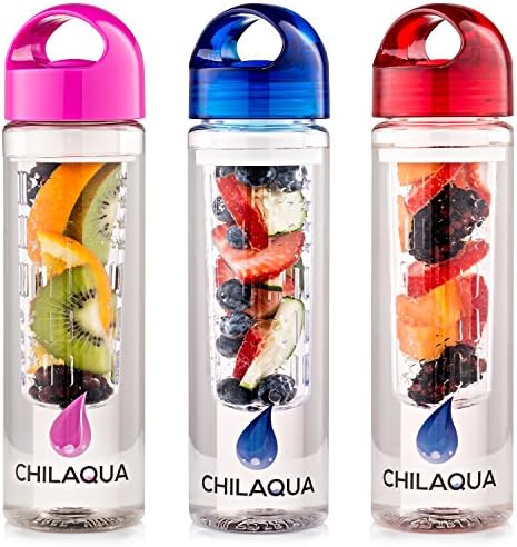 #1 Fruit Infused Water Bottle - Premium Infuser Made of Tough Eastman Tritan Crystal Clear Plastic + Ebook recipes - 100% Lifetime Satisfaction Guarantee