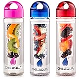 #1 Fruit Infused Water Bottle - Premium Infuser Made of Tough Eastman Tritan Crystal Clear Plastic + Ebook recipes - 100% Lifetime Satisfaction Guarantee
