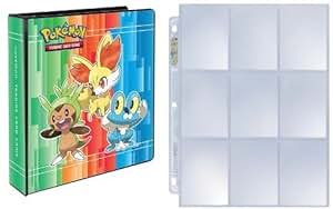 Amazon.com: Pokemon X & Y 3-Ring Binder with 25 Platinum Ultra-Pro 9-Pocket Pages (Chespin ...