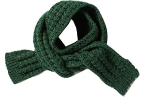 BEARUN Kids Knitted Scarf Winter Fashion Solid Color Toddler Baby Warm Scarves Wrap Neck Warmer for Girls Boys