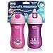 Chicco Insulated Flip-Top Straw Sippy Cup 9oz 12m+ (2pk) - Pink/Purple