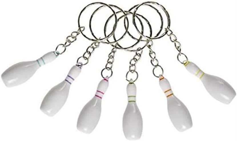 12 x Bowling Pins Key Fob Cones
