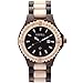 Wonbee Handmade Men's Wooden Watch 100% Natural Maple Ebony Wood Date Unique Casual Wristwatch with Gift Box