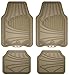 Armor All Custom Accessories 78842 4-Piece Tan All Season Rubber Floor Mat