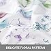 Bedsure Printed Floral Duvet Cover Set Twin Size White Soft Duvet Cover Zip Bedding Sets Collection
