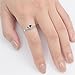 Heart Simulated Black Onyx Promise Ring New .925 Sterling Silver Band Size 10