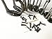 8 Pieces Coat Hooks Wall Mounted 35 LB Utility Hooks Heavy Duty Cup Metal Hooks Dual Robe Hook Rustic Hooks Double Hooks Coat Hanger 18 Pieces Screws (Bronze Color)