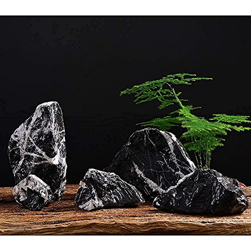 LANDEN Natural Tonwa Stones Slate Stones for Aquariums Terrariums