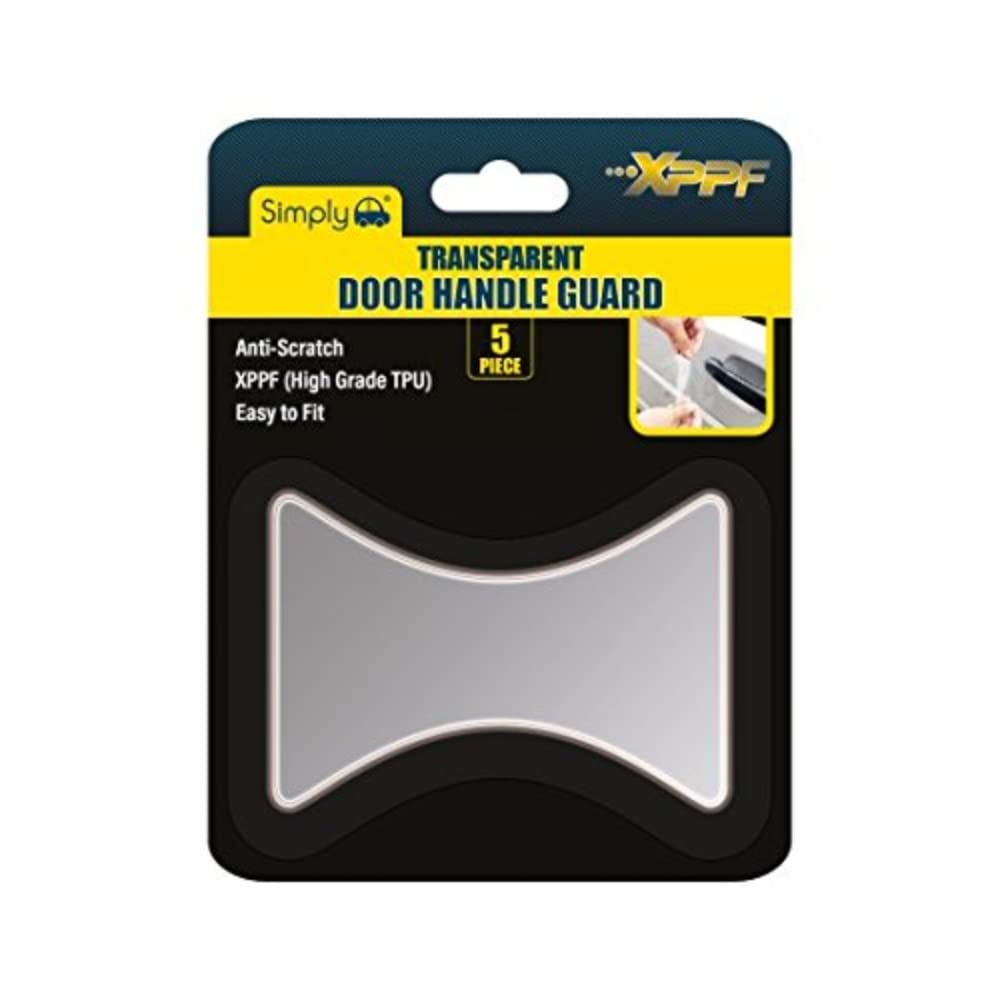 Simply DHG02 Transparent Car Door Handle Guard, Pack of 4, Extra Layer of Protection, Anti-scratch; UV and Weather Resistant, Easy to Clean and Remove, Universal Fit