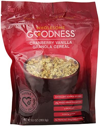 Wholesome Goodness Granola, Cranberry Vanilla, 6 Count