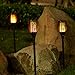 Solar Torch Light with Flickering Flame,Fire Effect Lantern,Dancing Flame,Solar Garden Light, Dust to Dawn,Outdoor Waterproof Garden Decoration, Solar Powered Stick Light ZKEE(Set of 2)