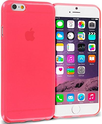 One Armor iPhone 6/6S Plus Case Plain Transparent (Clear) in (Red)