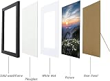 RUN HELIX A4 Frame 2 Pack Wooden Picture Frame Black Wall Mount view 2