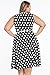 Roswear Women's Vintage 1950's Polka Dot A-Line Belted Skater Dress S-XXXXL