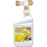 Bonide Chipmunk, Squirrel & Rodent Repellent, 32 oz Ready-to-Spray for Outdoor Use, Deter from Lawn & Garden