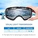 Mpow OTG Ski Goggles, Snowboard Skate Goggles, Over Glasses Ski Goggles for Men Women Youth, Snow Goggles with Interchangeable Anti-Fog Spherical Double Lens, UV400 Protection, Helmet Compatible