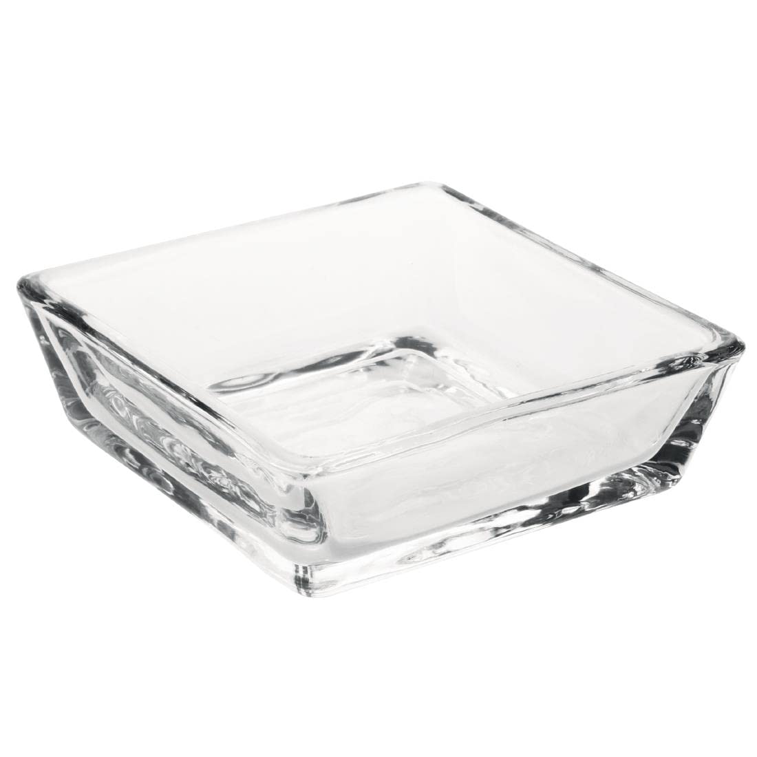 Olympia Glass Square Bowl Shallow 90mm X 90mm X 30mm Serving Dish 12pc