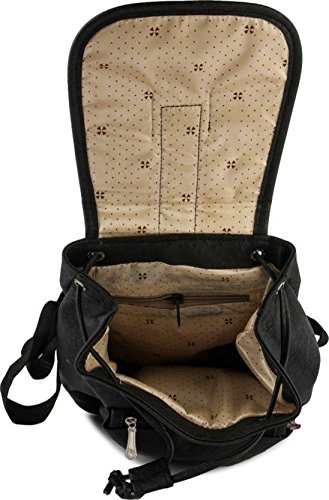 bizarre vogue stylish college bags backpacks for women & girls (black, bv1000)