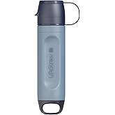LifeStraw Peak Series – Solo Personal Water Filter for Hiking, Camping, Travel, Survival and Emergency preparedness. Removes Bacteria, parasites and microplastics.