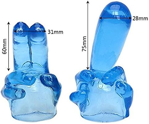 2 Set Mini Massager Attachments Accessories (Blue)