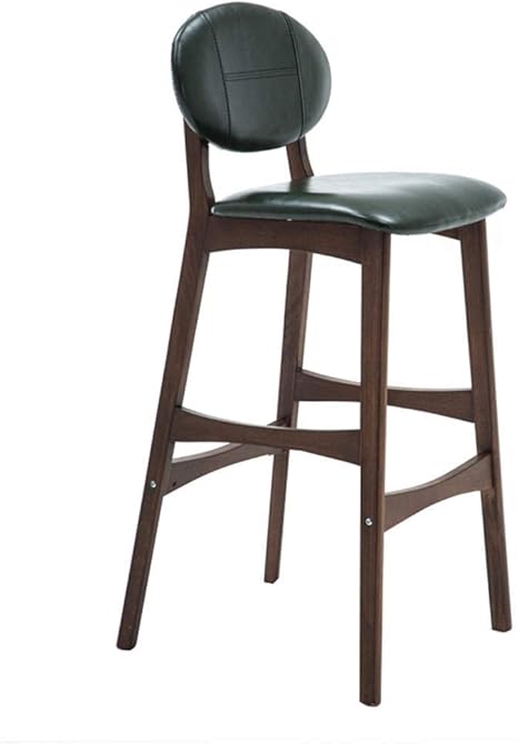Amazon 椅子木製バースツールヴィンテージ素朴なキッチンパブスツールフットレストpuシートカウンターキッチン用バースツール パブ Cafeacute最大負荷200kg4ブラウンレッグ カウンターチェア オンライン通販
