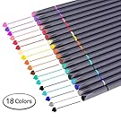 Bullet Journal Planner Pens Colored Pens Fine Point Markers Fine Tip Drawing Pens Porous Fineliner Markers for Writing Note Taking Calendar Coloring Art Office Supplies (18 Colors )