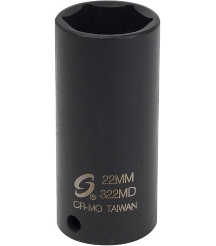 SUNEX Tools 3/8 in. Drive 21mm 6-Point Deep Impact Socket, CR-MO