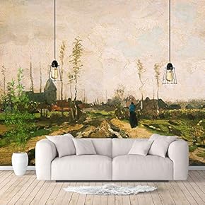 Wall Murals for Bedroom Starry Night by Van Gogh Famous Paintings Large Removable Wallpaper Peel and Stick Wall Stickers - 66x96 inches