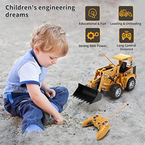 Remote Control Construction Toy RC Bulldozer 1/24 Front Loader RC